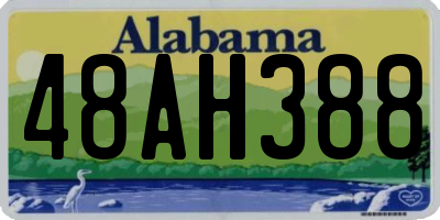AL license plate 48AH388