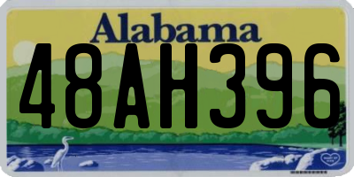 AL license plate 48AH396