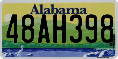 AL license plate 48AH398