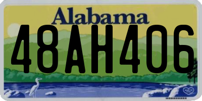AL license plate 48AH406