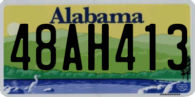 AL license plate 48AH413