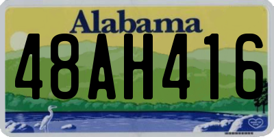 AL license plate 48AH416