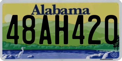 AL license plate 48AH420