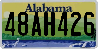AL license plate 48AH426
