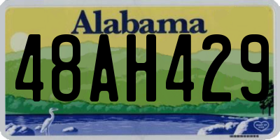 AL license plate 48AH429