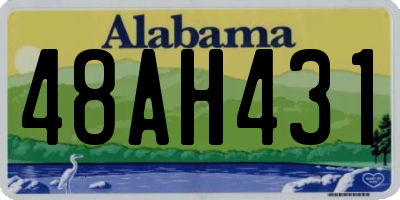 AL license plate 48AH431