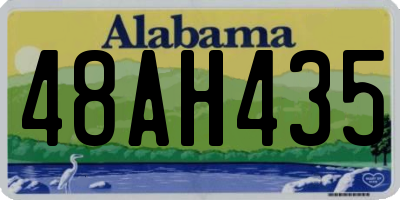 AL license plate 48AH435