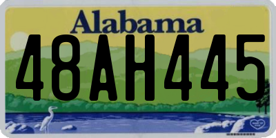 AL license plate 48AH445