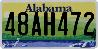 AL license plate 48AH472