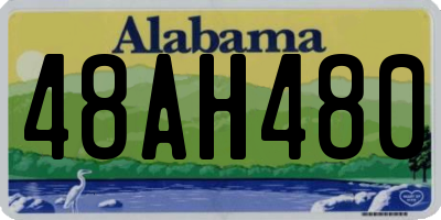 AL license plate 48AH480