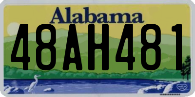 AL license plate 48AH481