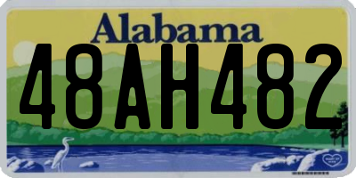 AL license plate 48AH482