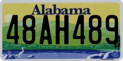AL license plate 48AH489