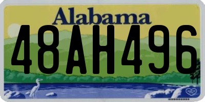 AL license plate 48AH496