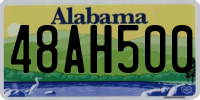 AL license plate 48AH500