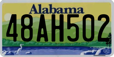 AL license plate 48AH502