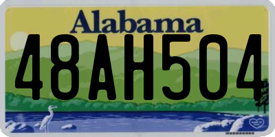 AL license plate 48AH504