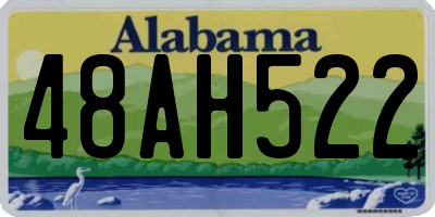 AL license plate 48AH522
