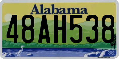 AL license plate 48AH538
