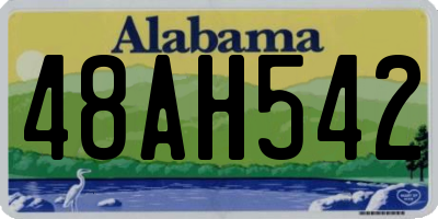 AL license plate 48AH542