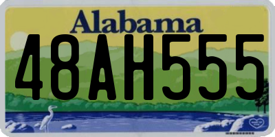 AL license plate 48AH555