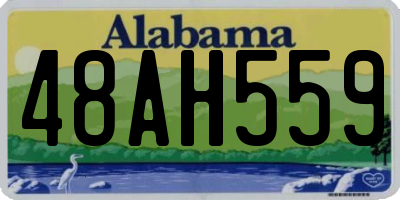 AL license plate 48AH559