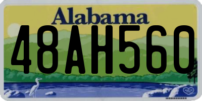 AL license plate 48AH560