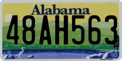 AL license plate 48AH563