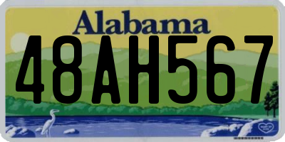 AL license plate 48AH567