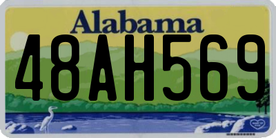 AL license plate 48AH569