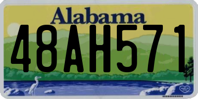 AL license plate 48AH571