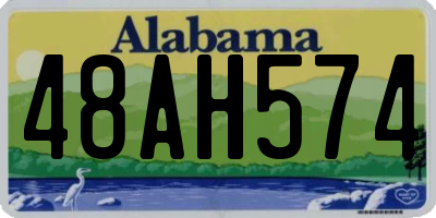 AL license plate 48AH574