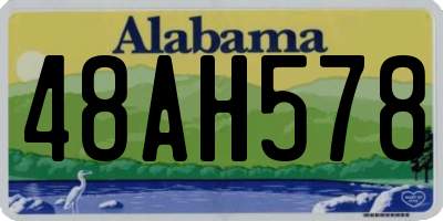 AL license plate 48AH578
