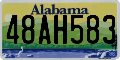 AL license plate 48AH583