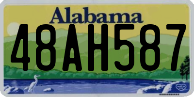 AL license plate 48AH587