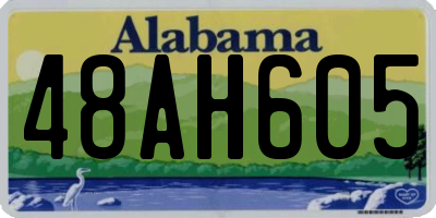 AL license plate 48AH605