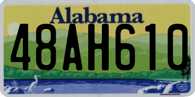 AL license plate 48AH610