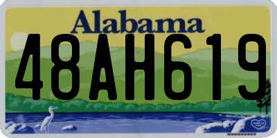 AL license plate 48AH619