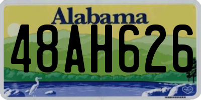 AL license plate 48AH626