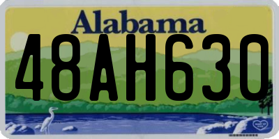 AL license plate 48AH630