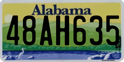 AL license plate 48AH635