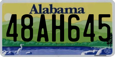AL license plate 48AH645