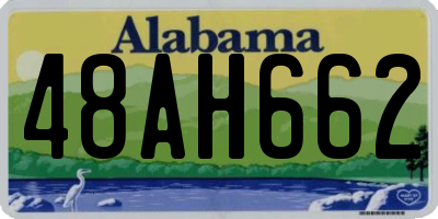 AL license plate 48AH662