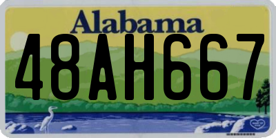 AL license plate 48AH667