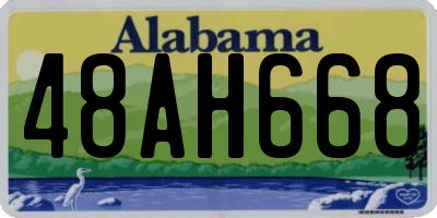 AL license plate 48AH668