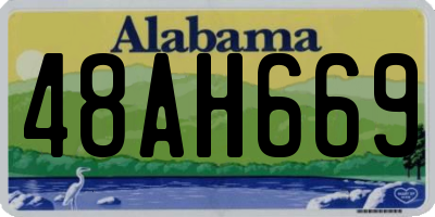 AL license plate 48AH669