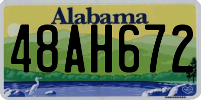 AL license plate 48AH672