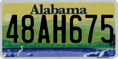 AL license plate 48AH675