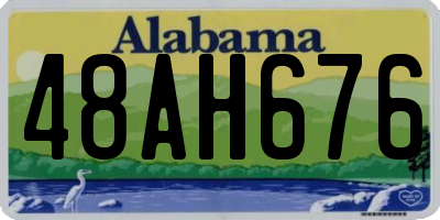 AL license plate 48AH676