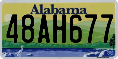 AL license plate 48AH677